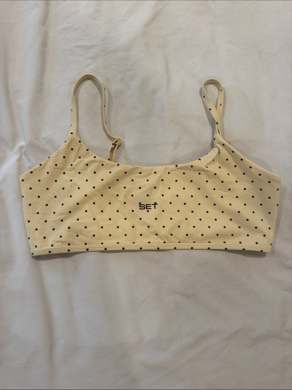 SET Active Homegrown Yellow Polka Dot Bra